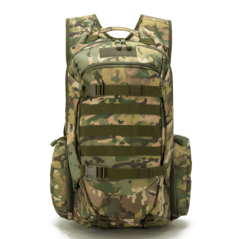 Sac à dos de camping de grande capacité, 55L Keeptics, sacs à dos de plein air, sac de l'armée CamSolomon initié, multifonction,: Rose Red