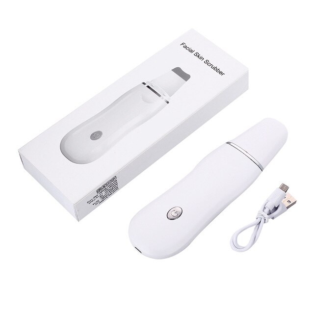 Ultrasonic Skin Scrubber Inductive Atomization Ion Deep Face Cleaning Peeling Face Vibration Remove Pore Blackhead Wrinkles: normal boxed
