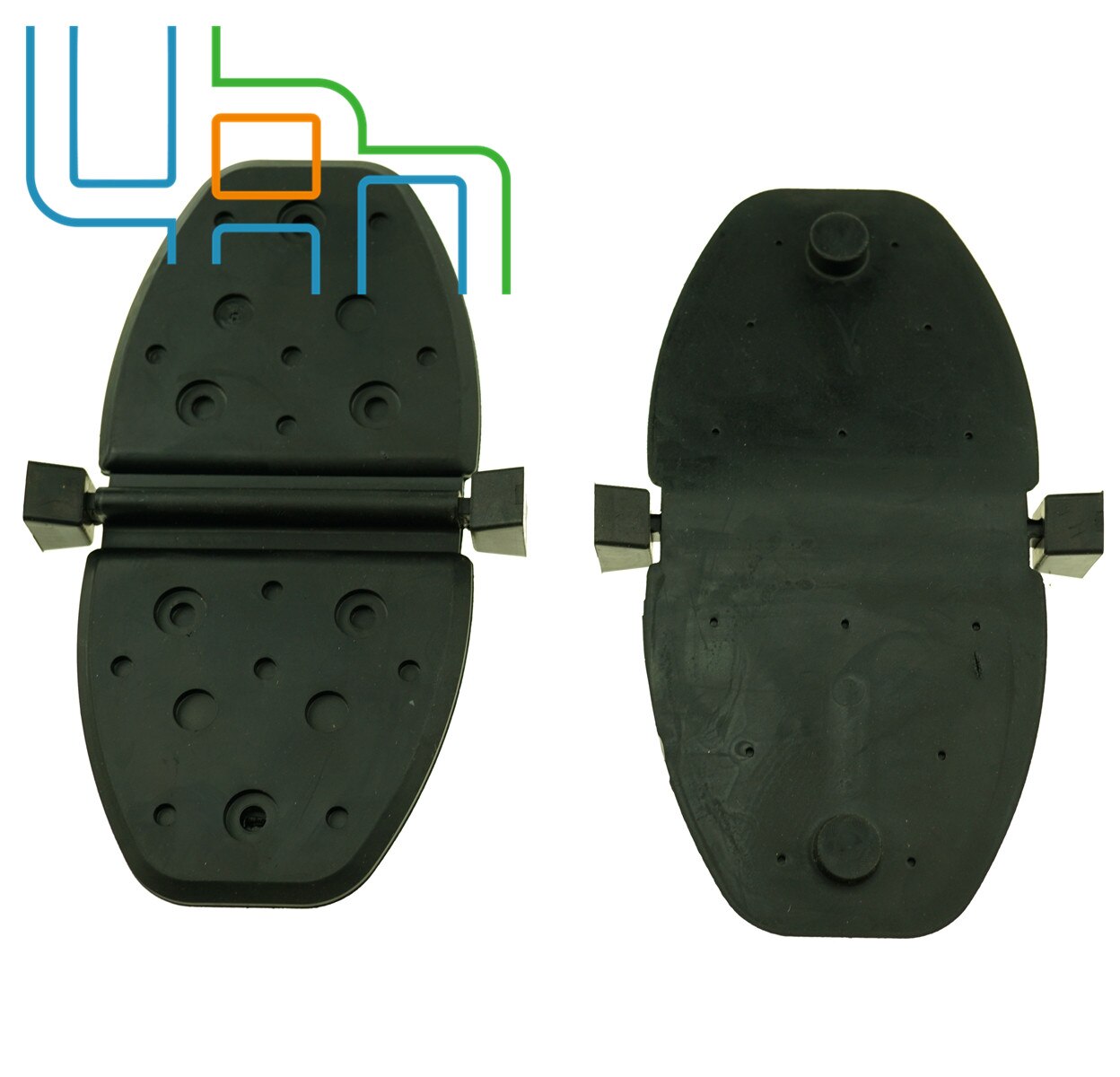 Exhaust Flapper shutter water for MerCruiser 4.3 V6 807166A2 Pair of 2