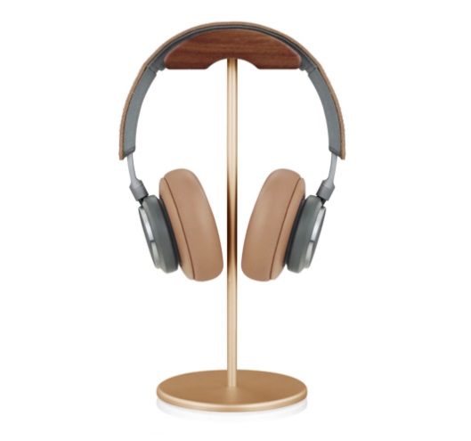 Bureau Hoofdband Hoofdtelefoon Houten Hoofd Standhouder Rack Voor Gaming Pc Game Gemer Oortelefoon Hoofdtelefoon Houder: Goud
