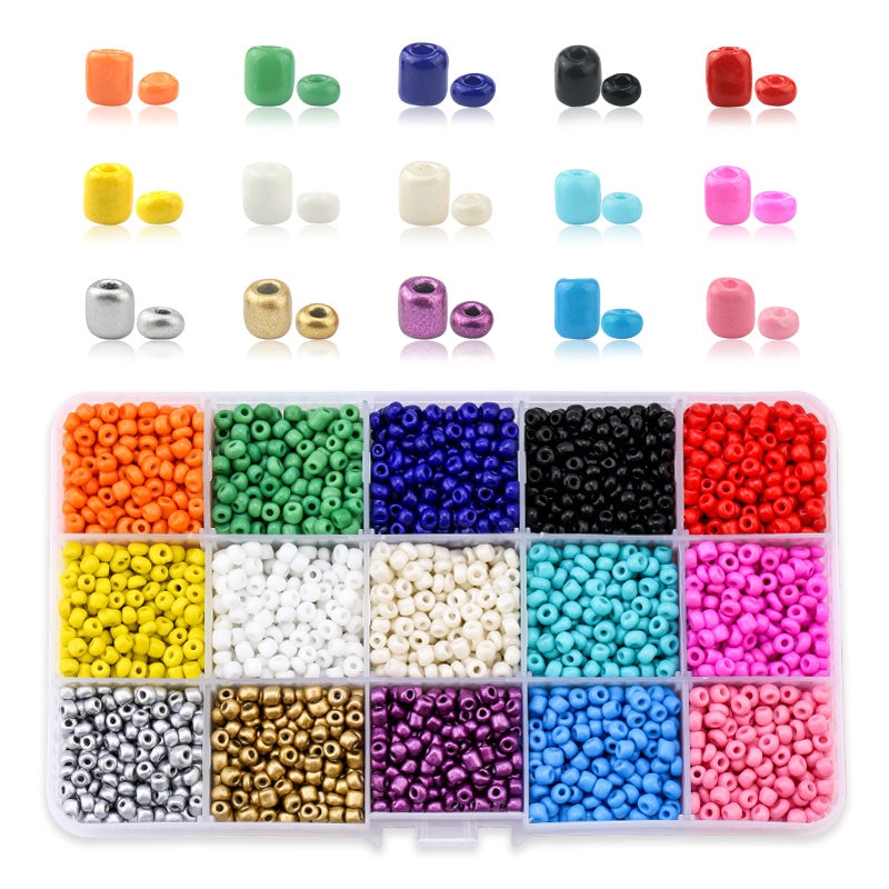 2Mm 3Mm 4Mm Tsjechische Glass Seedbeads Charm Kleine Sieraden Kristal Kralen Diy Voor Armband Ketting Sieraden Maken 15 Kleuren