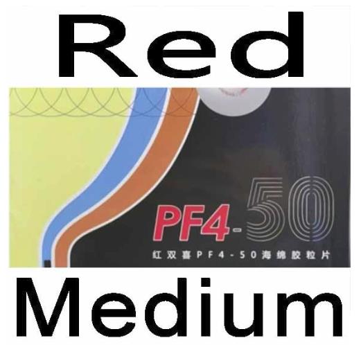 Original neue DHS PF4-50 PF4 50 tischtennis gummi mit hoher elastischer schwamm anzug für junge menschen und neue spieler: rot Med