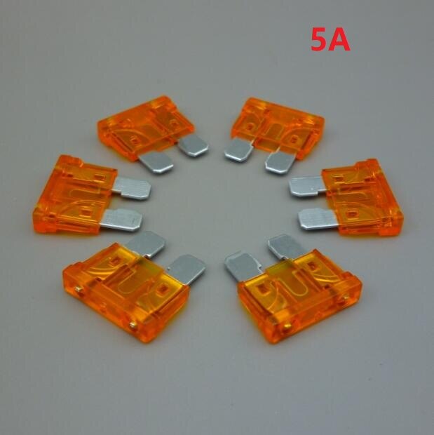 Shhworldsea medium bil blad sikringer sortiment standard sikring 1a 2a 3a 5a 7.5a 10a 15a 20a 25a 30a 35a 40a bil bil lastebil: 5a-20 stk