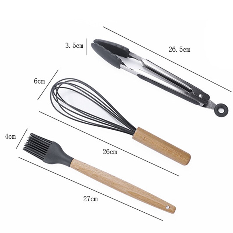 Cooking Silicone Environmental Protection Kitchen Utensil Set Spatula Spoon Kitchen Accessories Cooking Tool Kitchenware