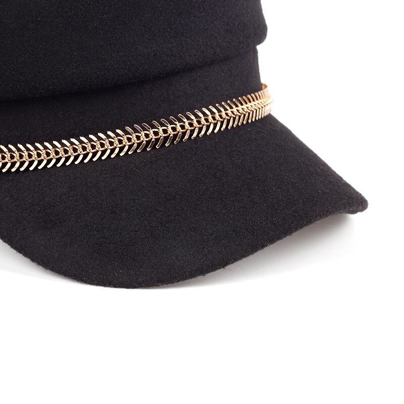 VORON-gorro cálido de lana para mujer, boina más gruesa, gorros para pasadores, boinas para hombre, estilo Guay, venta directa de fábrica