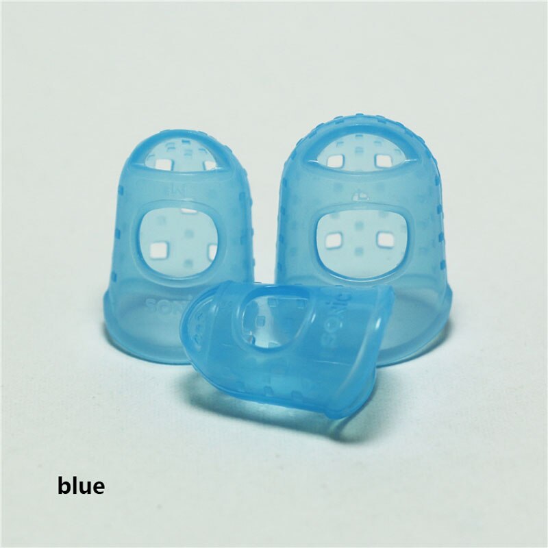 Höhe bunte silikon gummi fingerlinge für schützen Finger: Blau