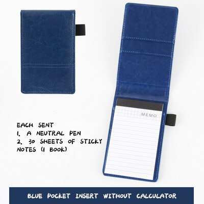 A7 Portable Work Notebook Portable Notebook With Calculator Multi-Function Notes A Variety Of Portable And Compact: A blue