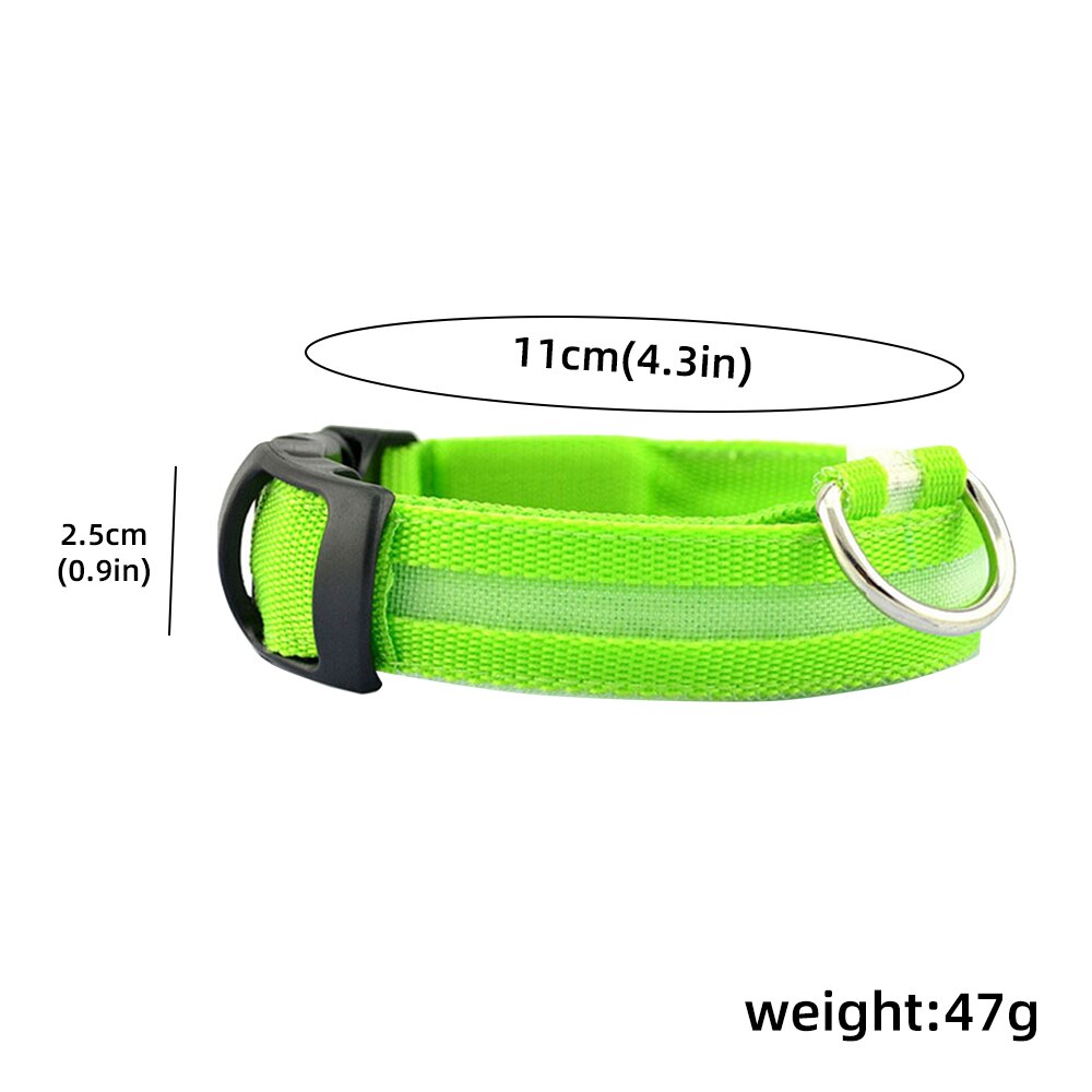 Led collier de chien Anti-perte Accident de voiture éviter collier collier pour chiens chiots chien chats colliers lumineux fournitures pour animaux de compagnie