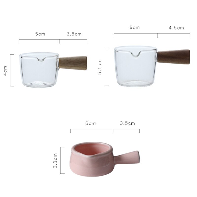 Japanische Keramik Hand bemalt Sauce Milch Krug Kaffee Container Tragbare Milch Topf mit Griff Küche Kochen Suppe Topf Geschirr