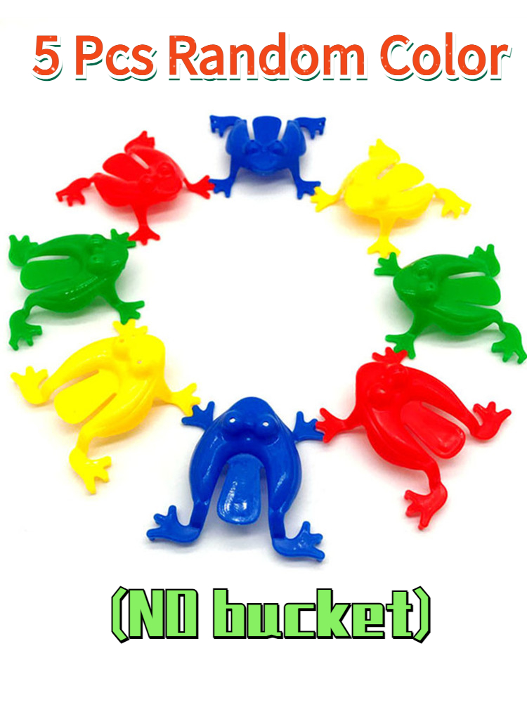 Juguetes clásicos de rana saltarina para niños, juegos divertidos de para niños, para dedos, 20/10/5 piezas: WJ69-5 pcs random