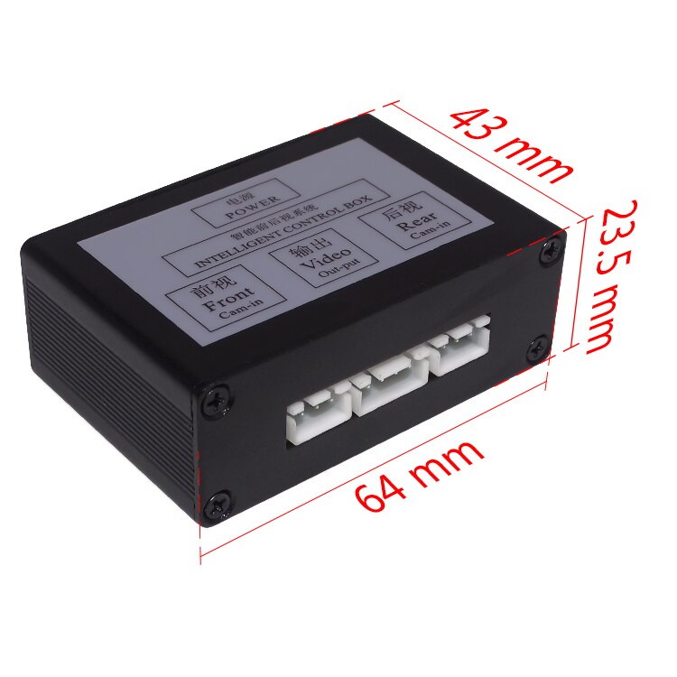 Car Reverse Camera Two Channel Switch Video Control Box Video Converter For Auto Switch Front /Side view/ Rear View Camera