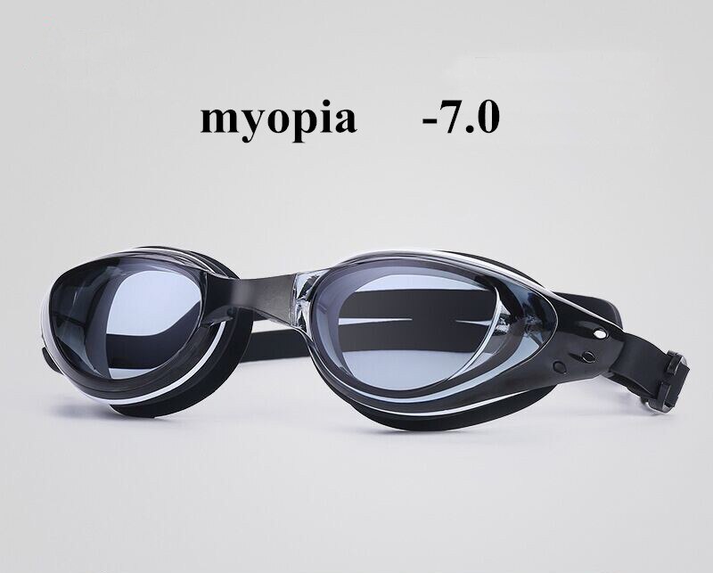 Myopia Swimming Goggles Swim Cap Swimming Glasses Anti-fog Waterproof Swim Goggles Earplug Pool Equipment for Men Women Eyewear: 21