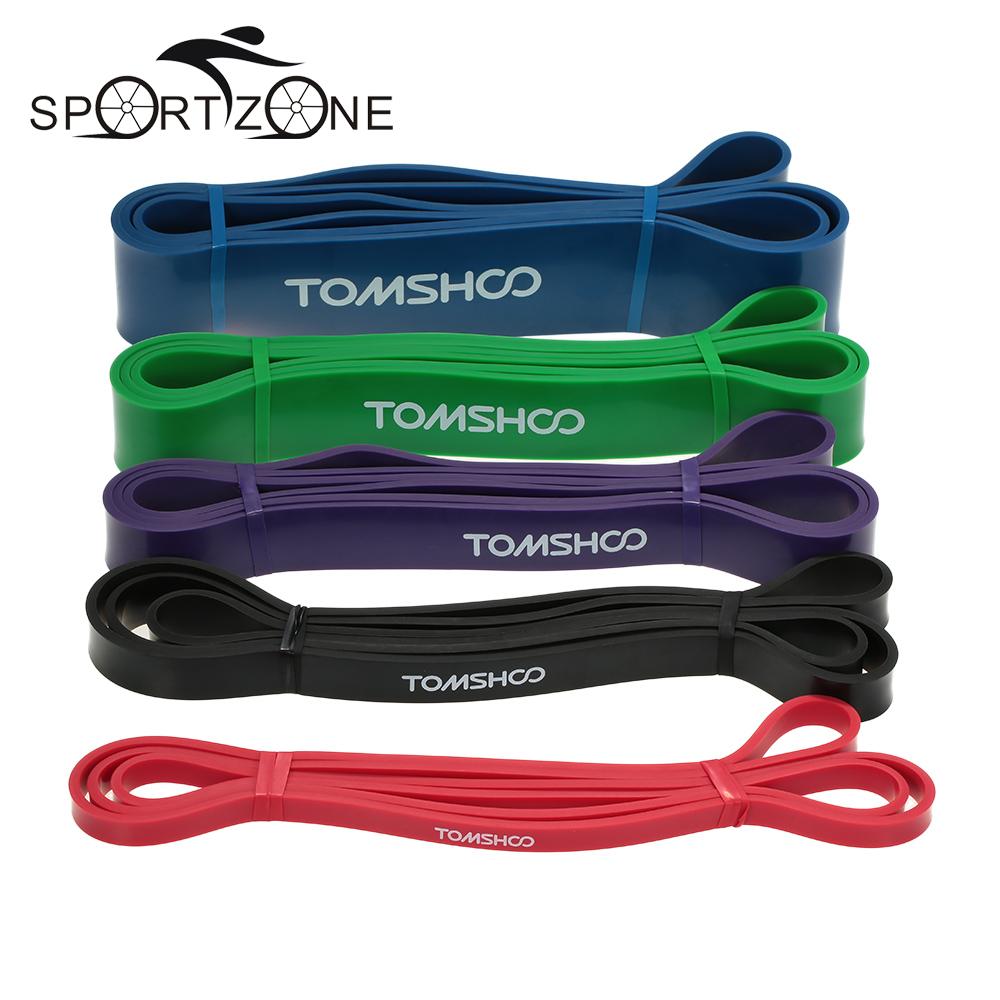 Tomshoo 208Cm Workout Weerstand Band Pull Up Assist Stretch Weerstand Band Yoga Oefening Elastiekjes Voor Fitness Thuis Gym