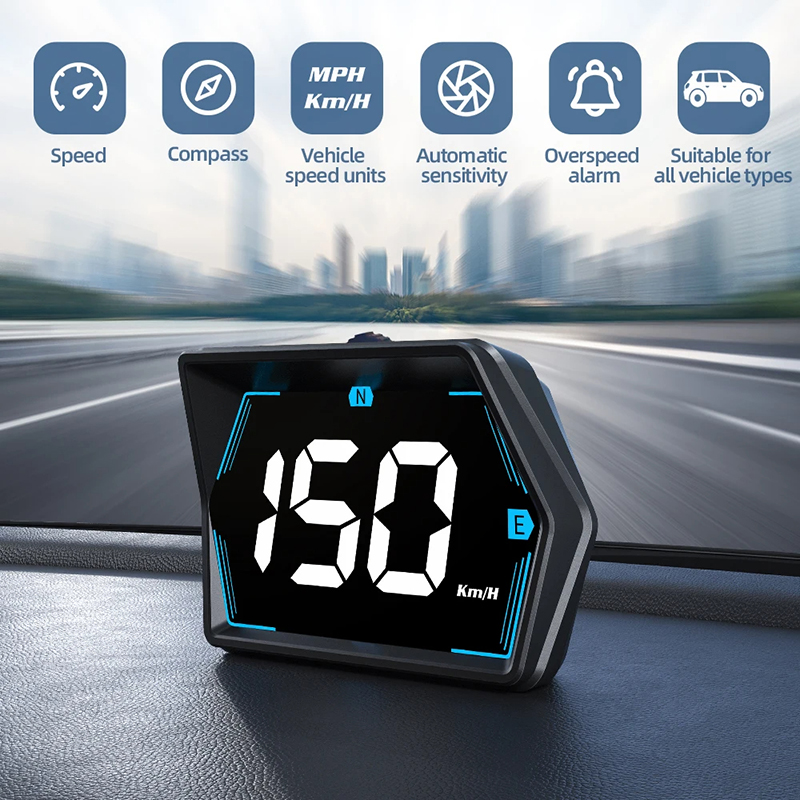 Xiaomi Hud Gps velocímetro Digital para coche pantalla frontal alarma de exceso de velocidad accesorios de brújula de velocidad electrodomésticos