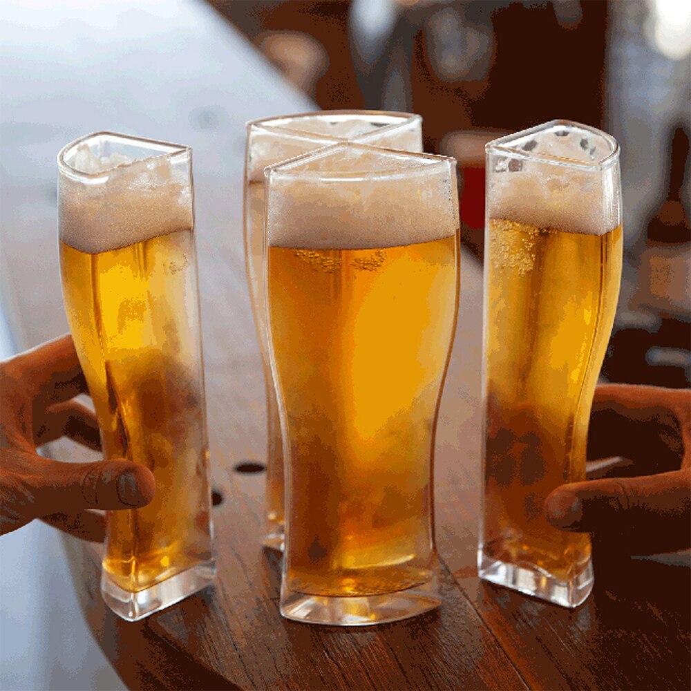 Neue Kreative 4 In 1 Bier Gläser Wein Becher Tasse Acryl Kunststoff Trennbar Große Kapazität Whisky Bier Tasse Home Club bar Partei