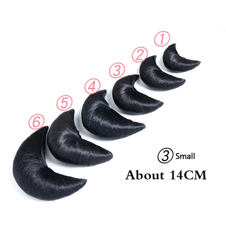 WTB nero Dei Capelli Chignon Sintetico Veloce Panino Coque Cabelo parrucchino Capelli panino pad nero corno di Bue PARRUCCA: #5