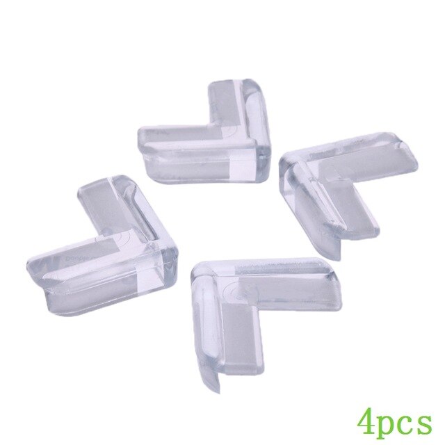 10pcs/lot Baby Safety Silicone Protector Table Corner Edge Protection Thicken Safety anti-collision angle Protect kids from bump: 4pcs L shape