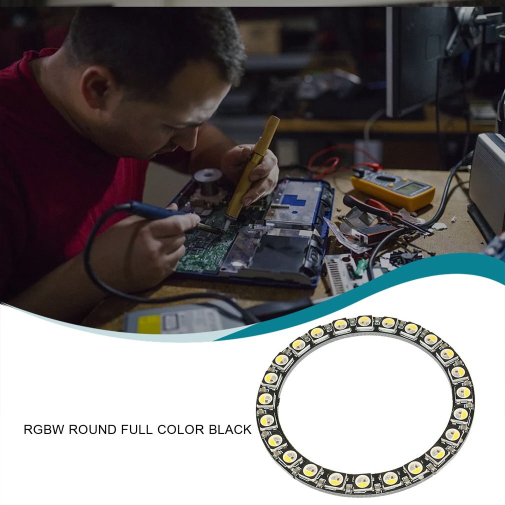 Rgbw Led Module 12v Rond 24-bit SK6812 RGBW Round Full Color Ring LEDs With... – Grandado