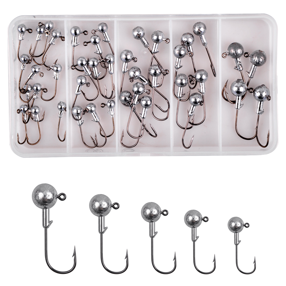 CO05963-HAMEÇON.Boîte de 50 hameçons de pêche pour ver souple. 2 -1 -1