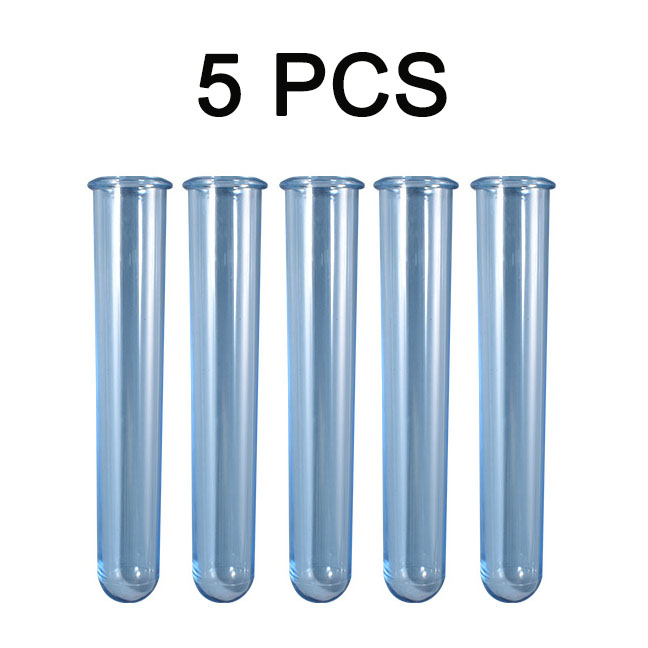 5 stücke Blumen Reagenzglas Vase Acryl Glas DIY Wohnkultur Gips Harz Klar Anzeige-ständer Anlage Inkubator Für Hydrokultur herstellung: Licht Grau