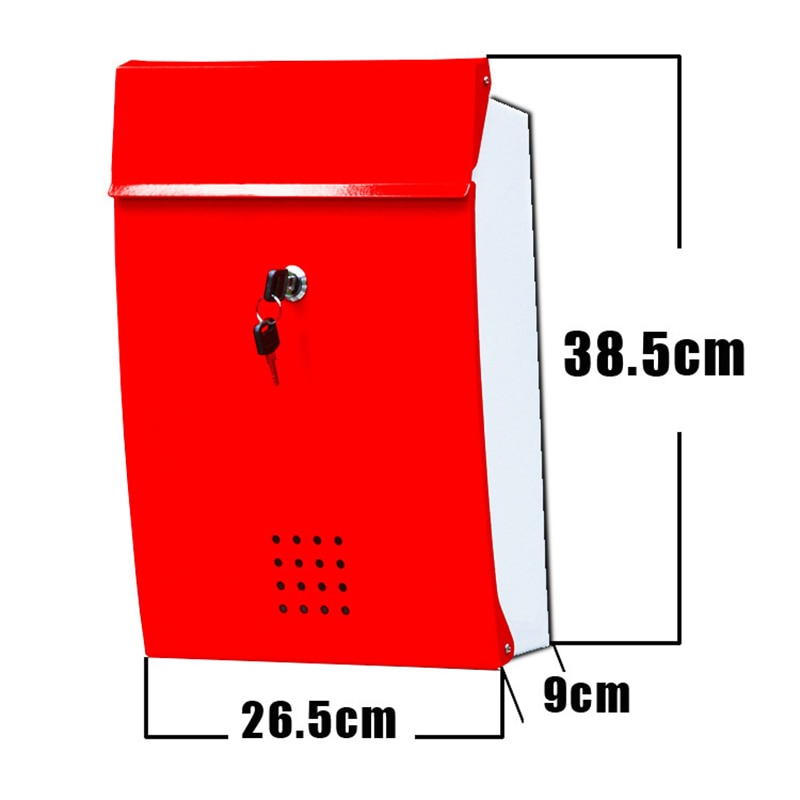 Retro Classic Rainproof Villas Mailbox Outdoor Lockable Wall-Mount Newspaper Boxes Secure Letterbox Garden Post Box F6018