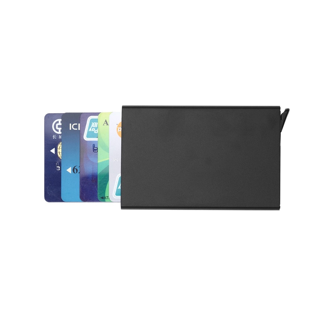 Aluminum bank card package credit card wallet rfid shield card set card box document package metal wallet