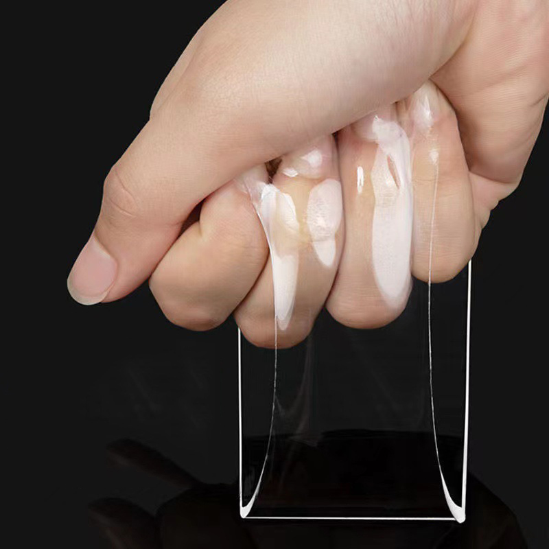 Doppelseitiges Klebeband, Stark, transparent, Nano, doppelseitiges Klebeband, wasserfest, wiederverwendbar, Wandaufkleber, superstark