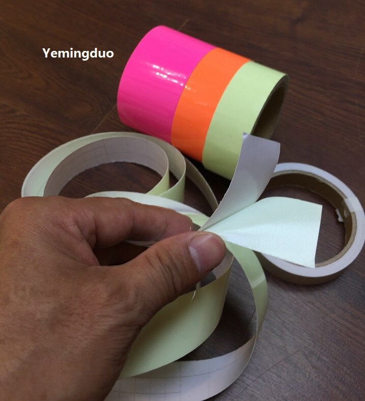 4 CM * 5 Mt Leucht klebeband Fluoreszierende Warnung Sicherheitsband Nacht Leuchtende Wandaufkleber