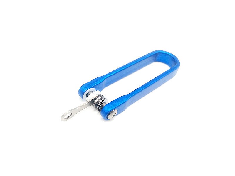 1pc Unisex Portable Mini Tool U Shape Key Clip Smart Sticks Hard Oxide Aluminum Folder Pocket Key Holder Clip Organizer Keychain: Blue