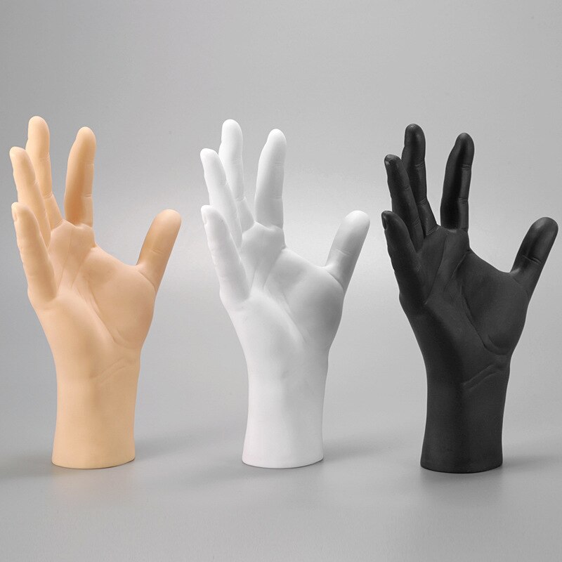 Soft PVC Men Right Mannequin Hand Display For Gloves Jewelry &amp; Watch