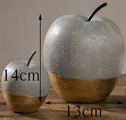 Flores de simulación de hormigón, decoración del hogar, molde de silicona, molde de decoración del hogar de fruta de cemento, molde en forma de pera de manzana de yeso