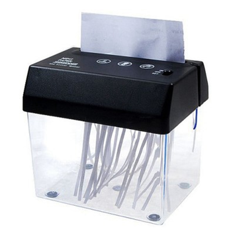 Desktop Office Strip USB Battery Dual-Purpose Electric Small Paper Shredder Mini Home Portable USB Shredder