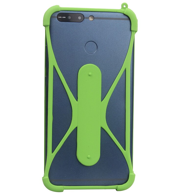 Universale Molle Del silicone Del Respingente Del Telefono Delle Cellule della Cassa del Supporto per Lenovo Z5s Z6 pro: Luce Verde