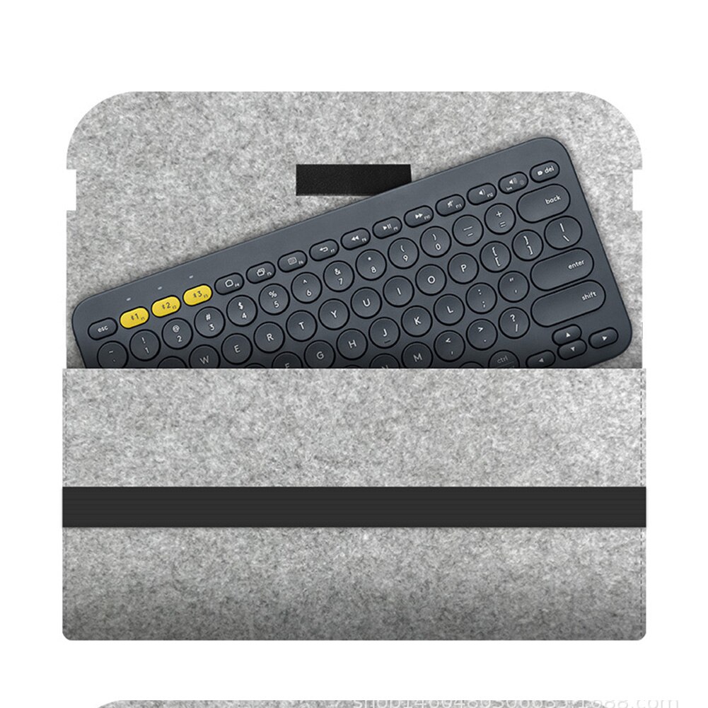Filtafdækning bærbar opbevaring beskyttende tilbehør tastatur taske rejsetaske fleksibel kompakt til logitech  k380