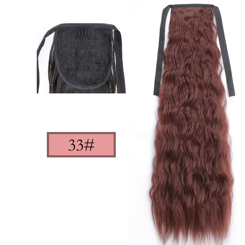LISI HAIR Long Straight Clip In Tail False Hair Ponytail Hairpiece With Hairpins Synthetic Pony Tail Extensions: T1B/4/30