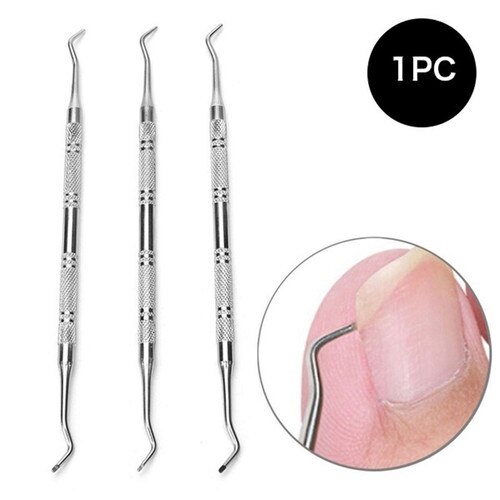 1 ud., elevador de uñas de dedo del pie encarnado, herramienta de corrección de archivos, herramienta de pedicura de doble extremo, herramienta de cuidado de las uñas del pie