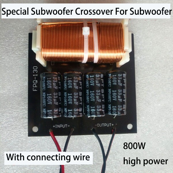 Divisore di frequenza per bassi professionale incrocio Subwoofer puro da 800W per altoparlante da 5-15 pollici filtro fai da te musica suono 125Hz 1PC
