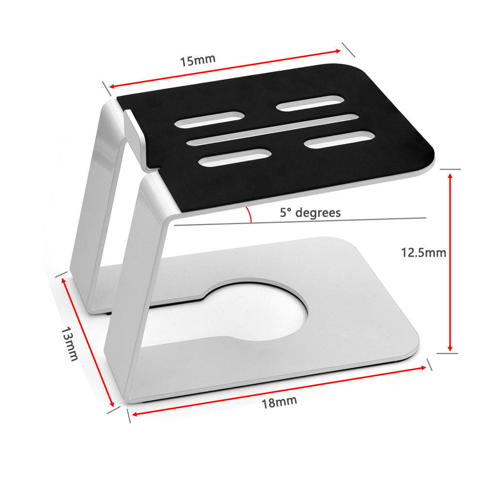 Paquete de 2 soportes de altavoz de escritorio para Edifier MR4 MR3, altavoces de ordenador de estantería, elevadores de altavoz inclinados, soportes para Britz BR-Monitor4