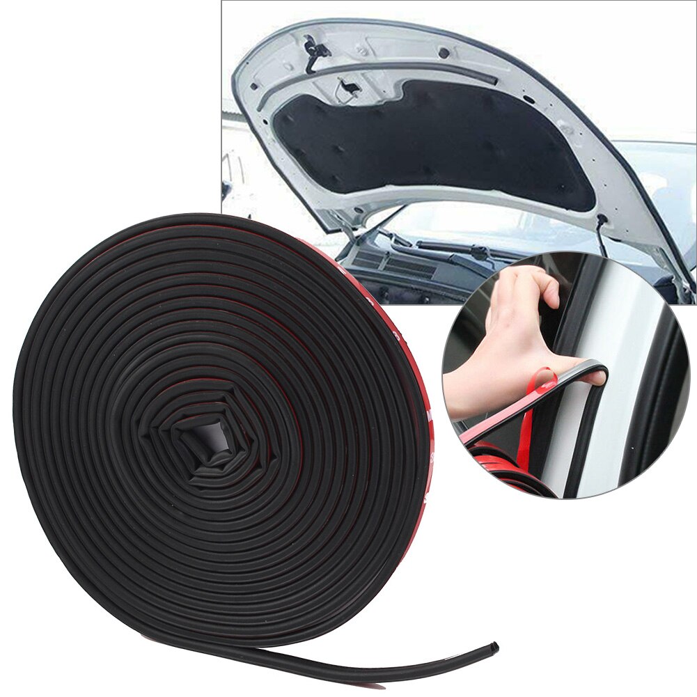 26FT 8M B-Vorm Trim Black Auto Rubber Strip Universele Auto Deur Edge Seal Hollow Tochtstrip