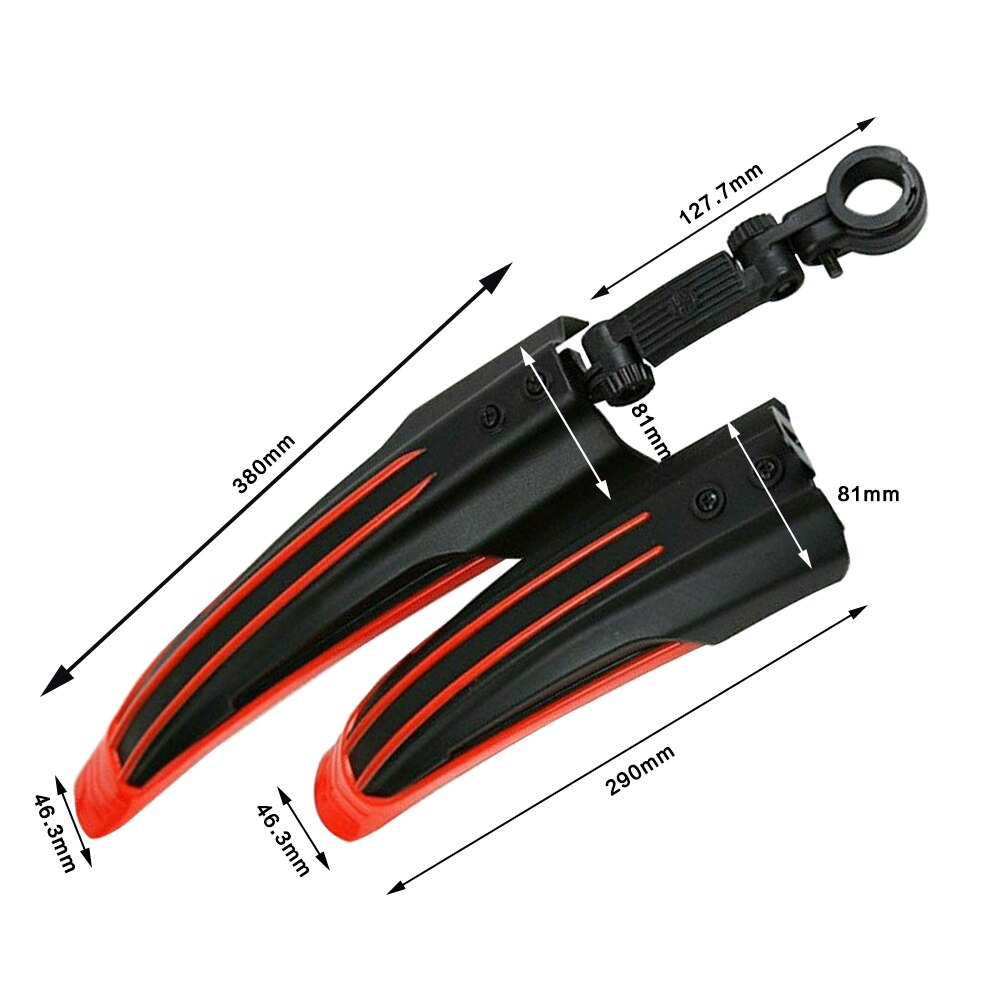 Weg Mountainbike Spatbord Voor En Achter Mountainbike Spatbord, Fiets Vleugel, Fiets Spatbord, Fiets Accessoires