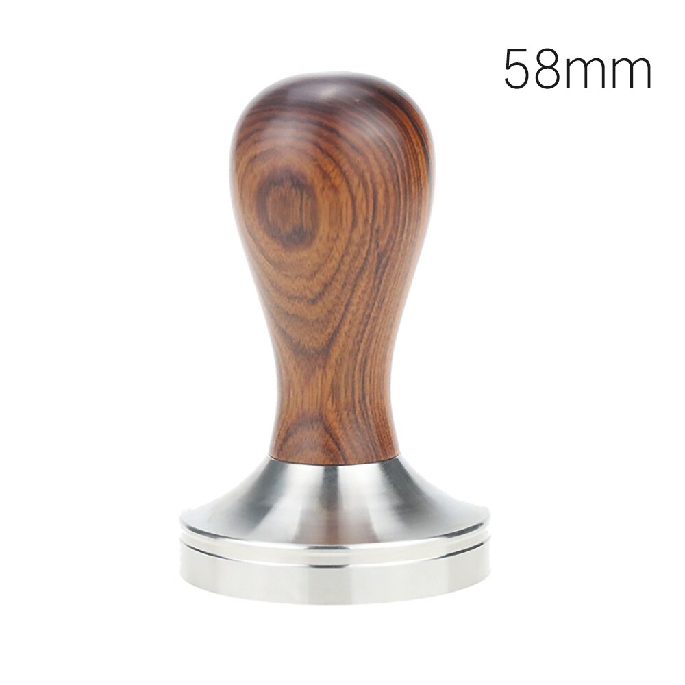 Marteau à poudre de café de qualité alimentaire, 51/58mm tasseurs à grains avec manche en bois, presseur plat, moulin à café manuel, café fait main: 03 58mm