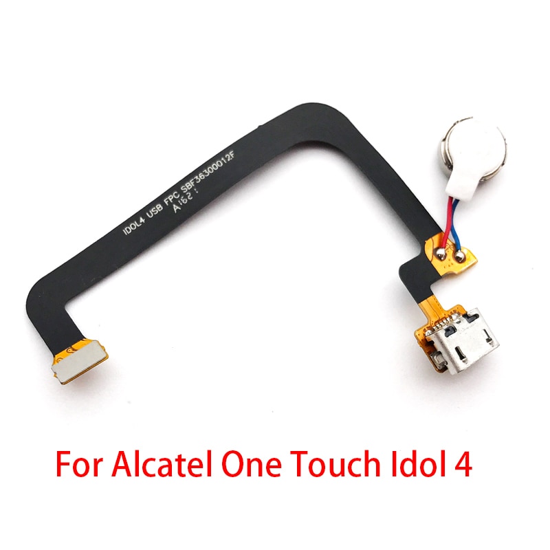 USB di alta Qualità Cavo Della Flessione Per Alcatel One Touch Idol 4 Idol4 Connettore Del Bacino di Carico del Caricatore Port Flex Con Microfono flex