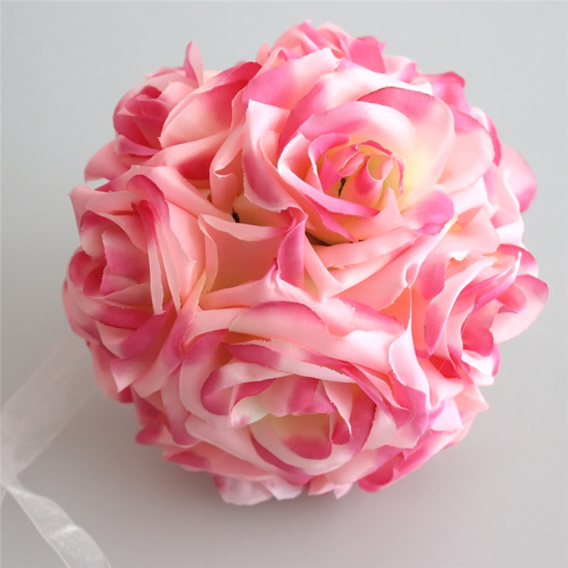 Simulation Of Encrypted Ball Flower Ball Centerpieces Cloth Rose Decorative Hanging Flower Ball Wedding Kissing Ball: 4