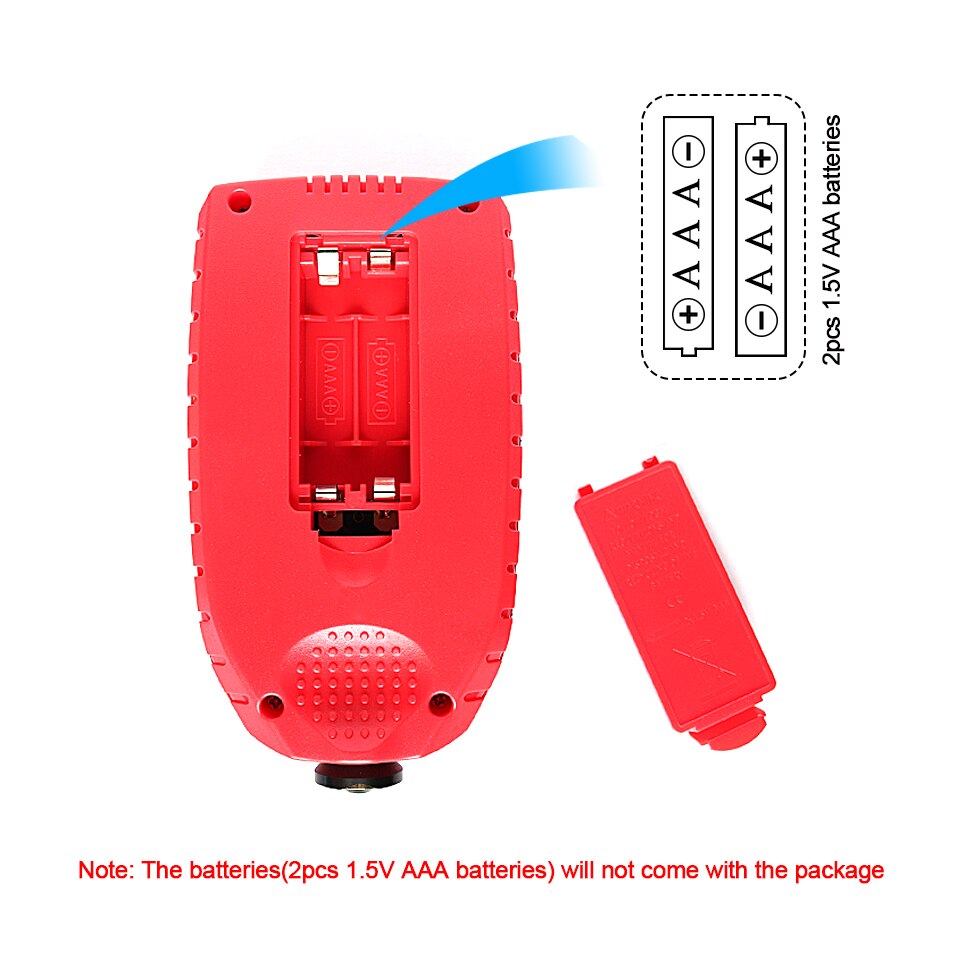 R & D GM998 gris voiture peinture revêtement jauge d'épaisseur galvanoplastie métal revêtement testeur d'épaisseur mètre 0-1500um Fe & NFe sonde