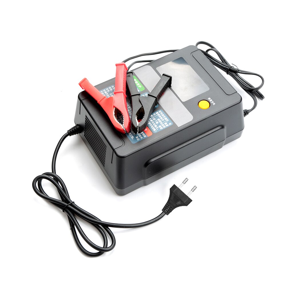 Fully Automatic Car Battery Charger 12V 8A / 24V 4A Intelligent Fast Power Charging Wet Dry Lead Acid Digital LCD Display