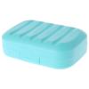 Mini sæbe kasse badeværelse fad plade sag hjem brusebad rejseholder container sød: Blå / S 7.5cm