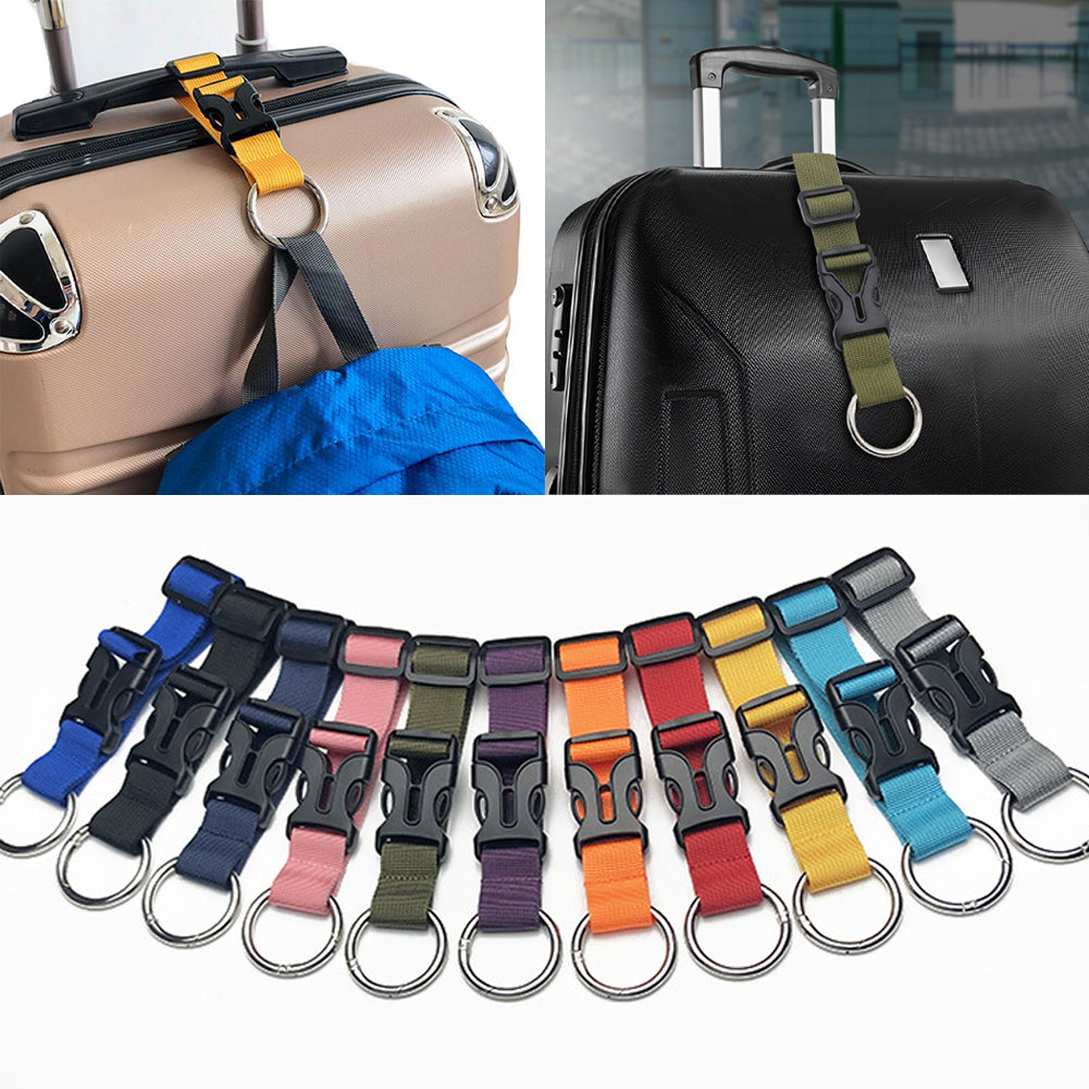 Reisebagasje fast stropp ryggsekk utvendig stropp bærbar stropp med utløserspenne tilleggsveske bagasjestropp belte jakkeholder