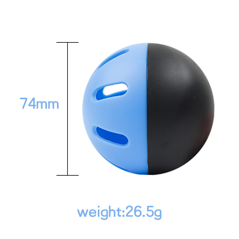 Pelotas de práctica de béisbol, 5 uds., 74MM, bolas auxiliares súper suaves para interiores y exteriores, bolas de Agujero hueco EVA, duplicates negros y azules