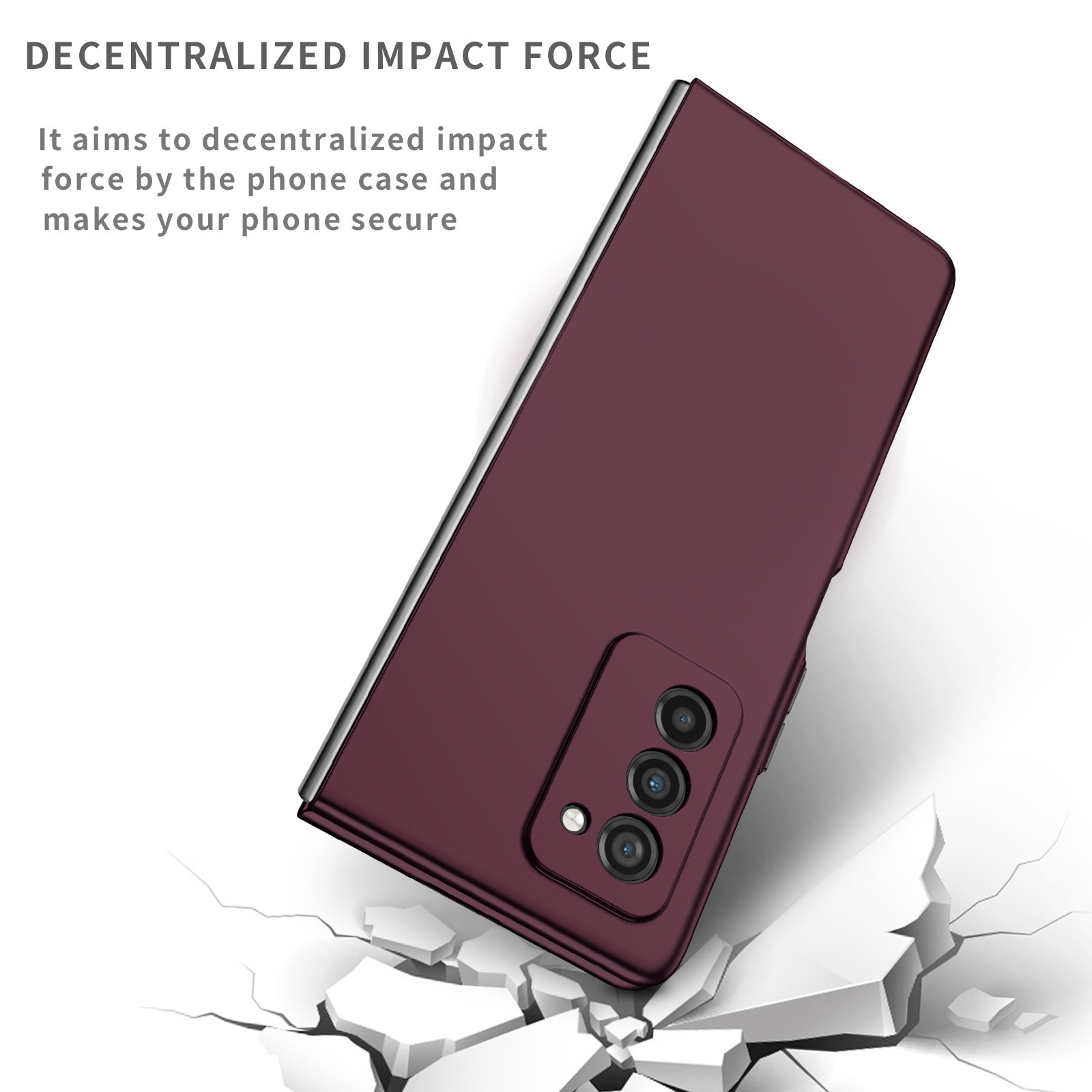 Custodia protettiva sottile sottile antigoccia per Samsung Galaxy Z Fold 2 3 Fold3 Fold2 5G telefono antiscivolo Coque Fundas