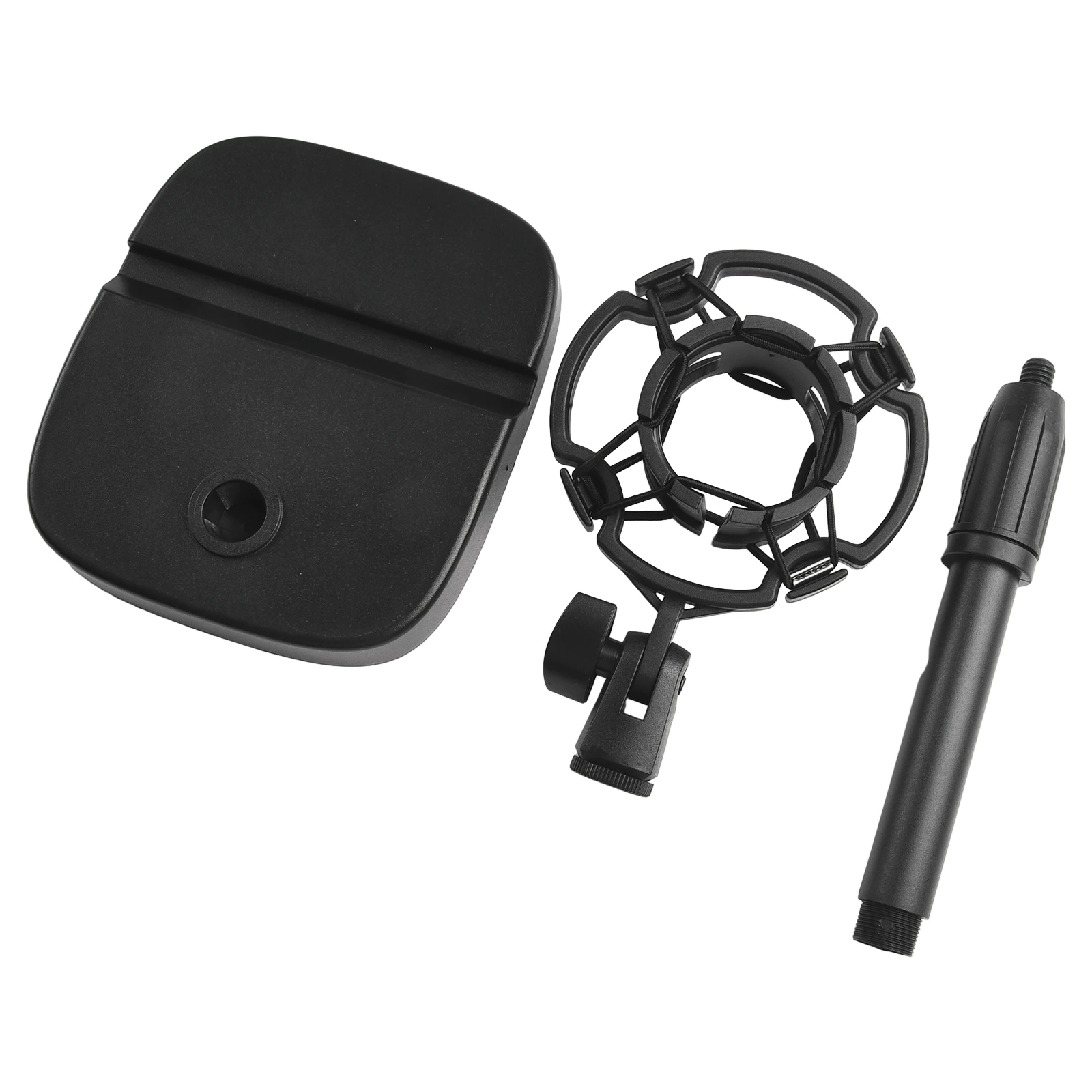 Soporte de micrófono ligero, trípode de escritorio, soporte de mesa portátil, Clip, soporte de micrófono ajustable con Kit de Base multiusos